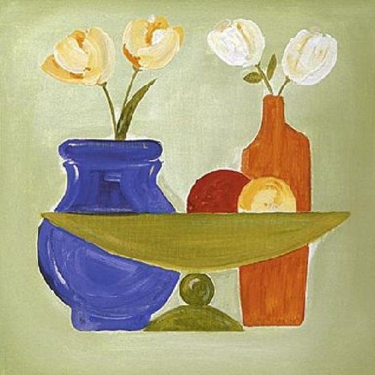 Alfred Gockel Multi-Hued Bottles II